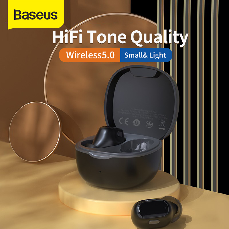 Baseus WM01 &WM01 TWS Earphones Pro Bluetooth 5.0 Wireless Earphones Smart Noise Reduction Wireless Earbuds in-Ear Mini Wireless Bluetooth Headphones Samsung S20 Huawei Xiaomi Earbuds