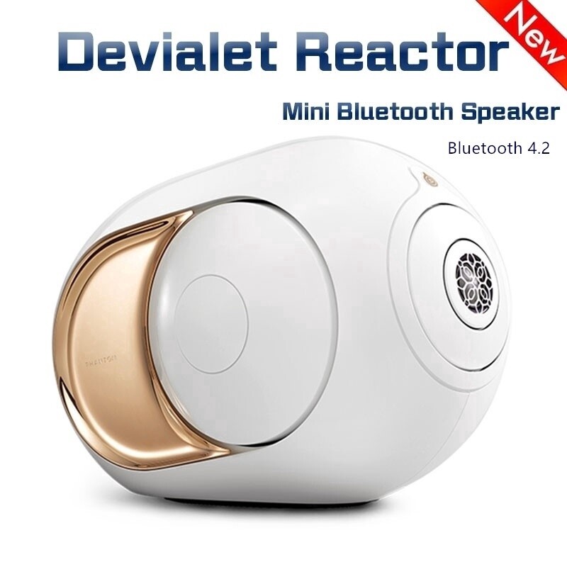 2020 Mini Cute Devialet Reactor Golden Egg Mini Wireless Bluetooth Speaker Outdoor Subwoofer Strong Bass Bluetooth 4.2