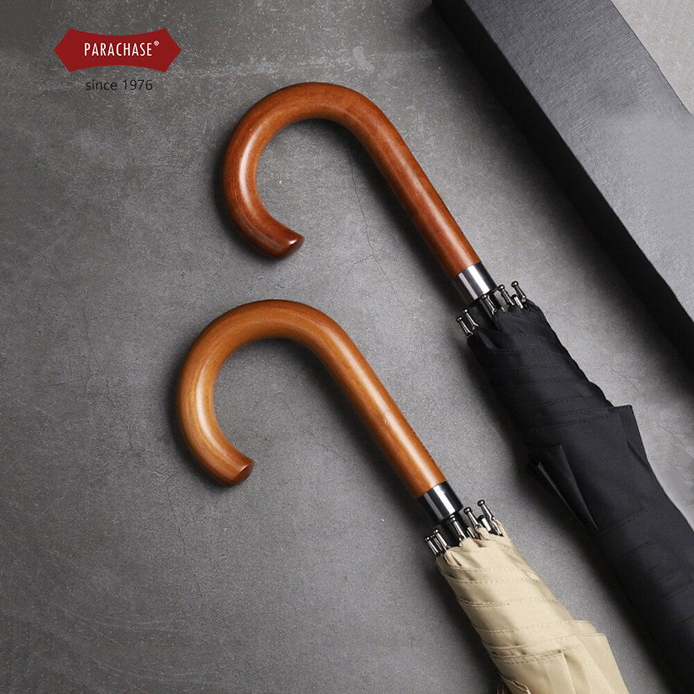 New Arrival Japanese Brand Long Umbrella 8K Windproof Wooden Handle Large Men Umbrellas Rain Quality Classic Business Big Umbrella Man